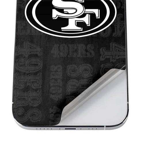 NFL San Franciso 49ers Black & White iPhone 12 Pro Max Skin